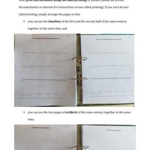 Timeline Notebook by Learning Areas (PDF)