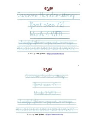 Cursive Handwriting Dotted Category Image