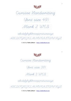 Cursive Handwriting No Dotted Category Image