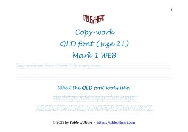 Mark 01 WEB - copywork - QLD - size 21_1 Mark 01 WEB - copywork - QLD - size 21