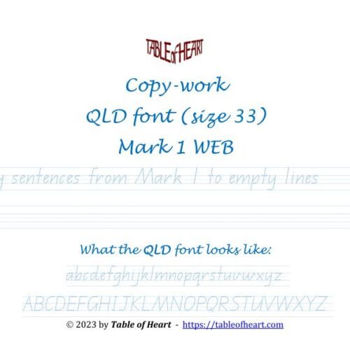 Mark 01 WEB - copywork - QLD - size 33