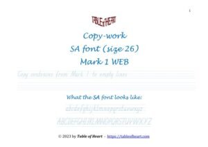 Mark 01 WEB - copywork - SA - size 26