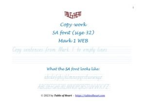 Mark 01 WEB - copywork - SA - size 32