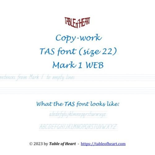 Mark 01 WEB - copywork - TAS - size 22_1 Mark 01 WEB - copywork - TAS - size 22