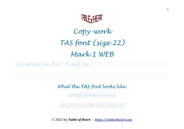 Mark 01 WEB - copywork - TAS - size 22_1 Mark 01 WEB - copywork - TAS - size 22