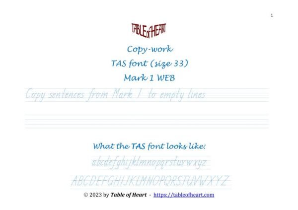 Mark 01 WEB - copywork - TAS - size 33