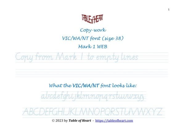 Mark 01 WEB - copywork - VIC WA NT - size 38_1 Mark 01 WEB - copywork - VIC WA NT - size 38