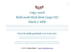 Mark 01 WEB - copywork-ballstick size 28