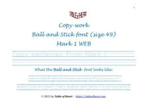 Mark 01 WEB - copywork-ballstick-dotted-size-49