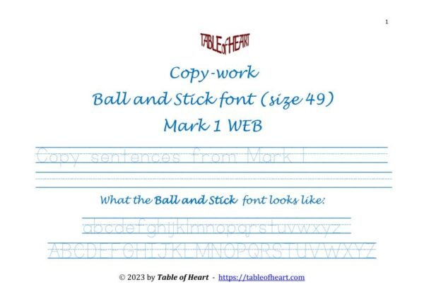 Mark 01 WEB - copywork-ballstick-dotted-size-49