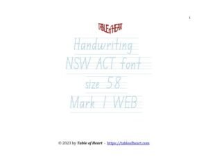 Mark 01 WEB - handwriting NSW ACT - size 58