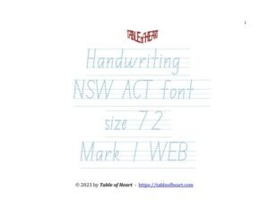 Mark 01 WEB - handwriting NSW ACT - size 72