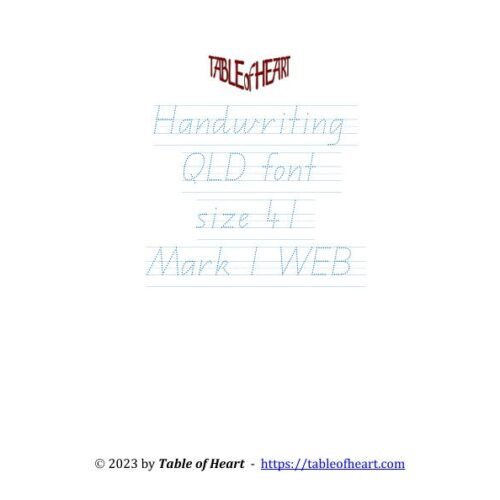 Mark 01 WEB - handwriting QLD - size 41