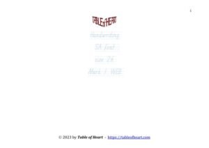 Mark 01 WEB - handwriting SA - size 26