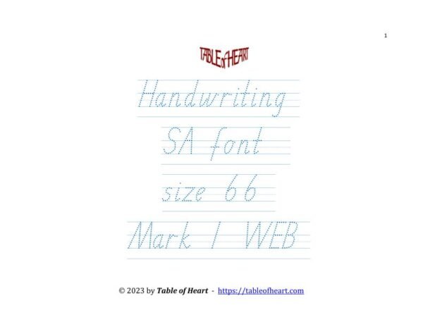 Mark 01 WEB - handwriting SA - size 66