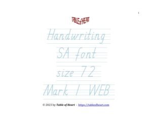 Mark 01 WEB - handwriting SA - size 72