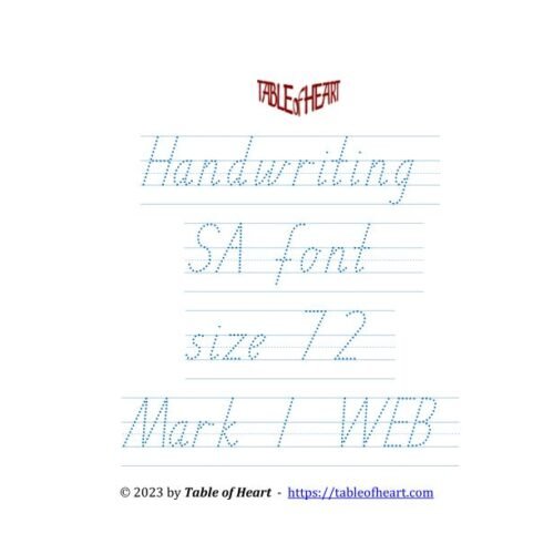 Mark 01 WEB - handwriting SA - size 72