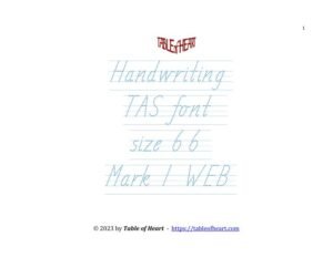 Mark 01 WEB - handwriting TAS - size 66