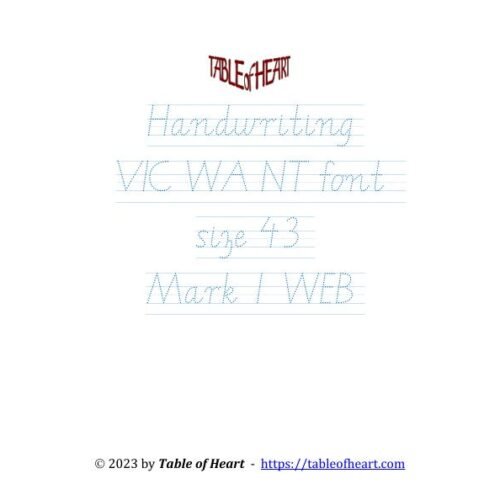 Mark 01 WEB - handwriting VIC WA NT - size 43