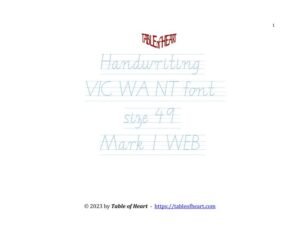 Mark 01 WEB - handwriting VIC WA NT - size 49
