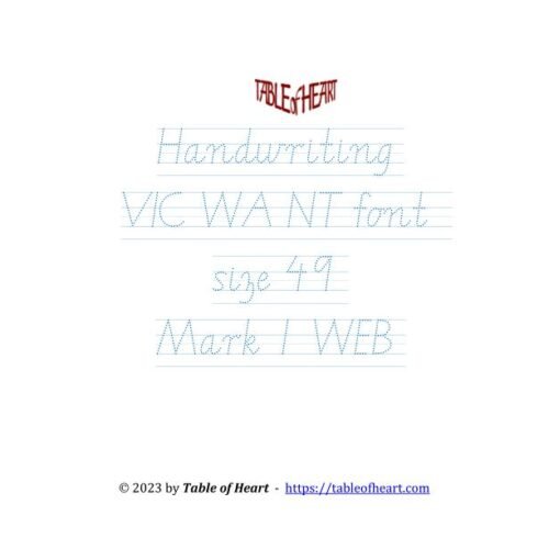 Mark 01 WEB - handwriting VIC WA NT - size 49