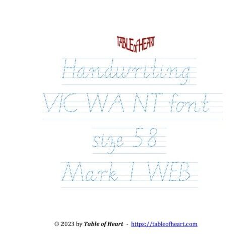 Mark 01 WEB - handwriting VIC WA NT - size 58