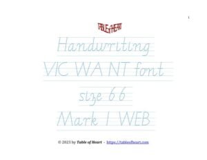 Mark 01 WEB - handwriting VIC WA NT - size 66