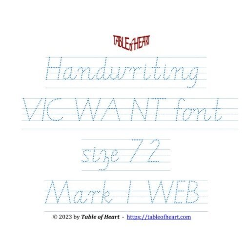 Mark 01 WEB - handwriting VIC WA NT - size 72 - page 1