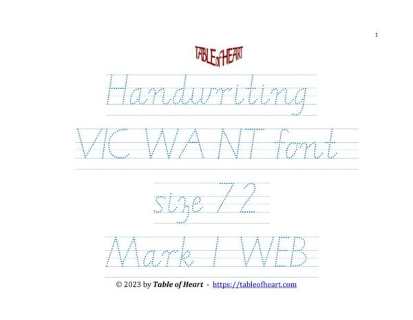 Mark 01 WEB - handwriting VIC WA NT - size 72 - page 1