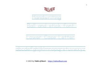 handwriting tracing lower case letters_1