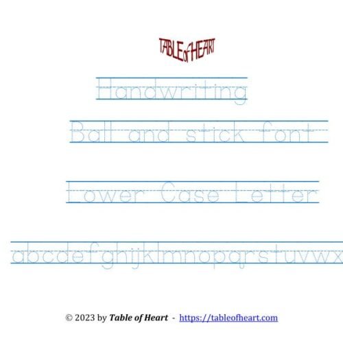 handwriting tracing lower case letters_1